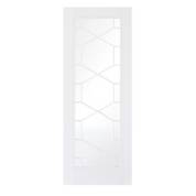 White Primed Orly Glazed Internal Door Wooden Timber